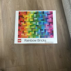 Lego Rainbow Bricks 1000 piece jigsaw puzzle