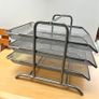 IKEA 3 Tier A4 Document Letter Tray Holder Set - Nickel Silver Finish Image 4