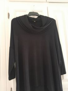 Cowl Neck Tunic Black