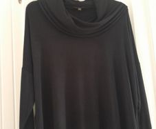 Cowl Neck Tunic Black