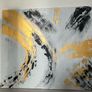 Black and white abstract painting Image 4