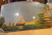 Art deco bevelled mirror