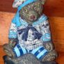 Vintage 12" Cast Iron Sailor Bear Doorstop Image 9