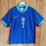 Nike Mens Brazil Vini Jr no.7 2024 away XL size soccer jersey Image 2