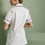 Simon Jersey Womens Healthcare Tunic White With Burgundy Trim Size 22 Nurse Vet Uniform CAN POST Image 8