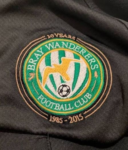 Bray Wanderers Football Club quarter zip Nike 30 years 1985/15 training top med