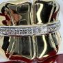 Silver Harry Ivens | Genuine White Zircon Eternity Band Image 6