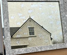 solid marble mirror