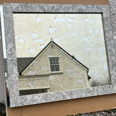 solid marble mirror