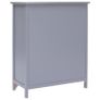 Side Cabinet Grey 60x30x75 cm Paulownia Wood Image 4