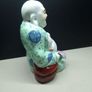 Vintage Chinese Laughing Buddha Figure  HandPainted Porcelain / Ceramic Approx. 18 cm Image 2