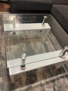 Living room glass table
