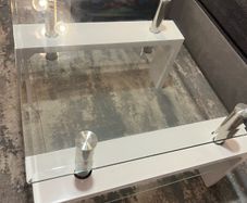 Living room glass table