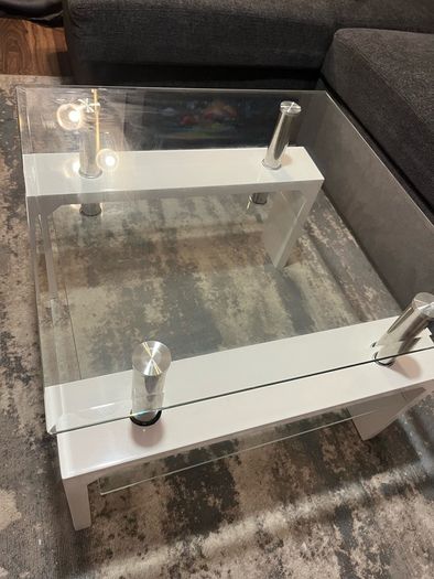 Living room glass table
