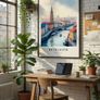 Reykjavik Wall Art Print, Travel Poster Image 5