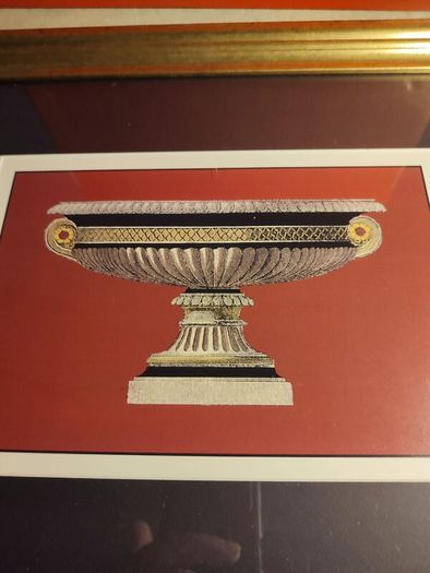 FRAMED Small Antique Vase PRINT OF  Da Carlo Antonini