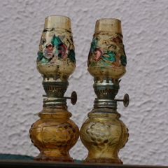 Vintage Miniature Oil Lamps 25 each