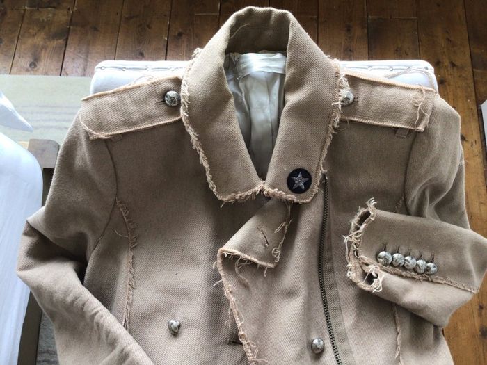 Zadig & Voltaire Deluxe Frayed Military Jacket