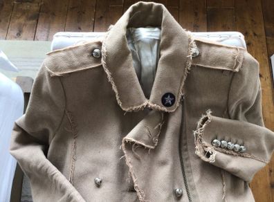 Zadig & Voltaire Deluxe Frayed Military Jacket