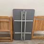 Wooden folding table and chairs Image 6