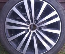 Genuine 17" VW Alloys with Excellent Tyres 5x112 Fitment