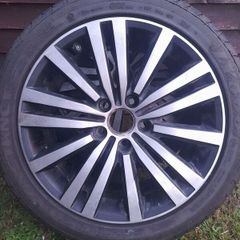 Genuine 17" VW Alloys with Excellent Tyres 5x112 Fitment