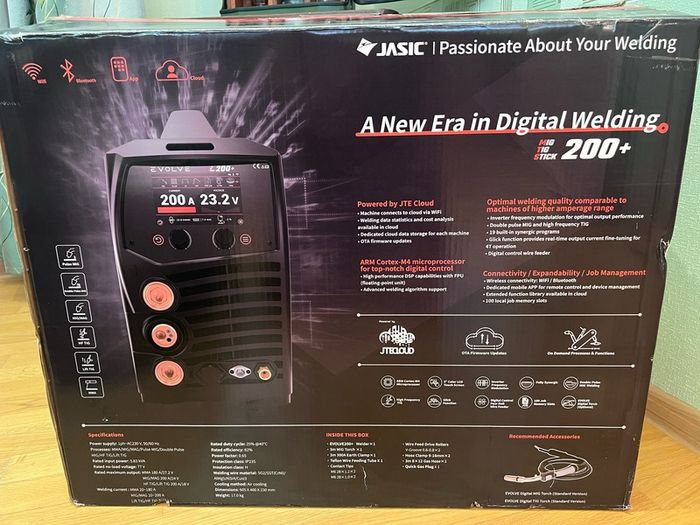 Jasic Evolve 200+ Pulse Aluminum Inverter Welder