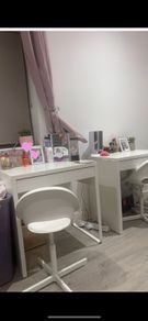 desk and chair