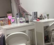 desk and chair