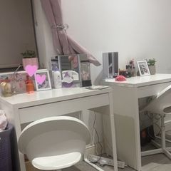 desk and chair