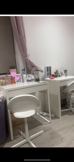 desk and chair