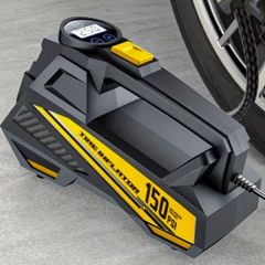 Portable Air Compressor Pump with an LED Light, Suitable for Cars, Motorcycles, And Bicycles - DC 12V, 150 PSI, new, unopened.
