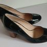 Xaira Black Patent Leather Block Heels Size UK1 EU34 New With Box Shoes CAN POST Image 5