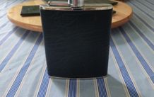Stainless Steel - hip flask - Made in England