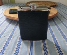 Stainless Steel - hip flask - Made in England