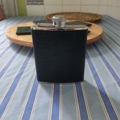 Stainless Steel - hip flask - Made in England