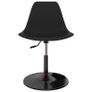 Swivel Dining Chairs 6 pcs Black PP Image 2