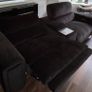 Dfs 4D cinesound recliner sofa black velvet Image 3