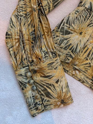 The Kooples metallic gold blouse