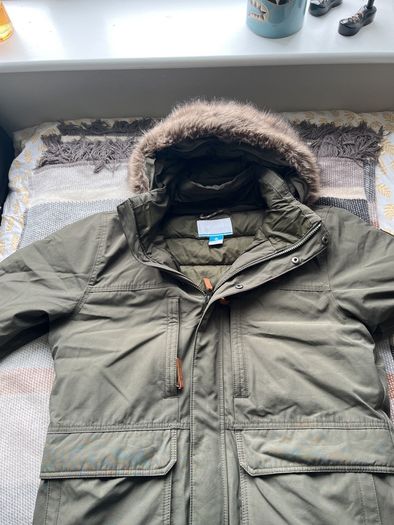 Columbia Men's Army Green Parka Jacket Medium