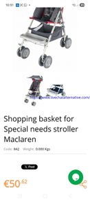 Maclaren buggy basket