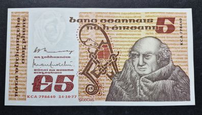 5 Pound Ireland 1977 Banknote