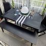 black wood extendable kitchen table / ezliving matching bench Image 2