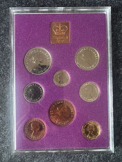 1970 UK Proof Annual 8 Coin Set Pre Decimal