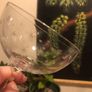 vintage crystal champagne glasses coupes  x3 Image 2