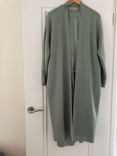 Paul Costello sage green coatigan