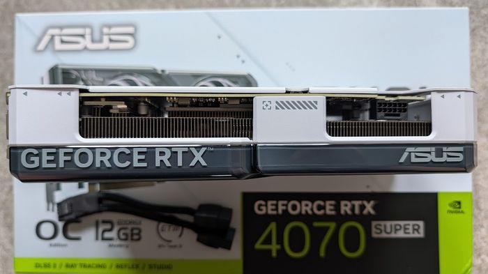 Asus Dual RTX4070 Super 12GB White Graphics Card