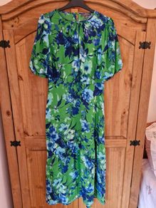 Primark Green floral Dress. Size 14