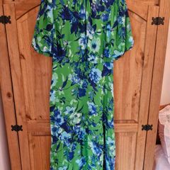 Primark Green floral Dress. Size 14