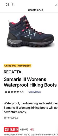 As New Regatta  Womens Walking Boots